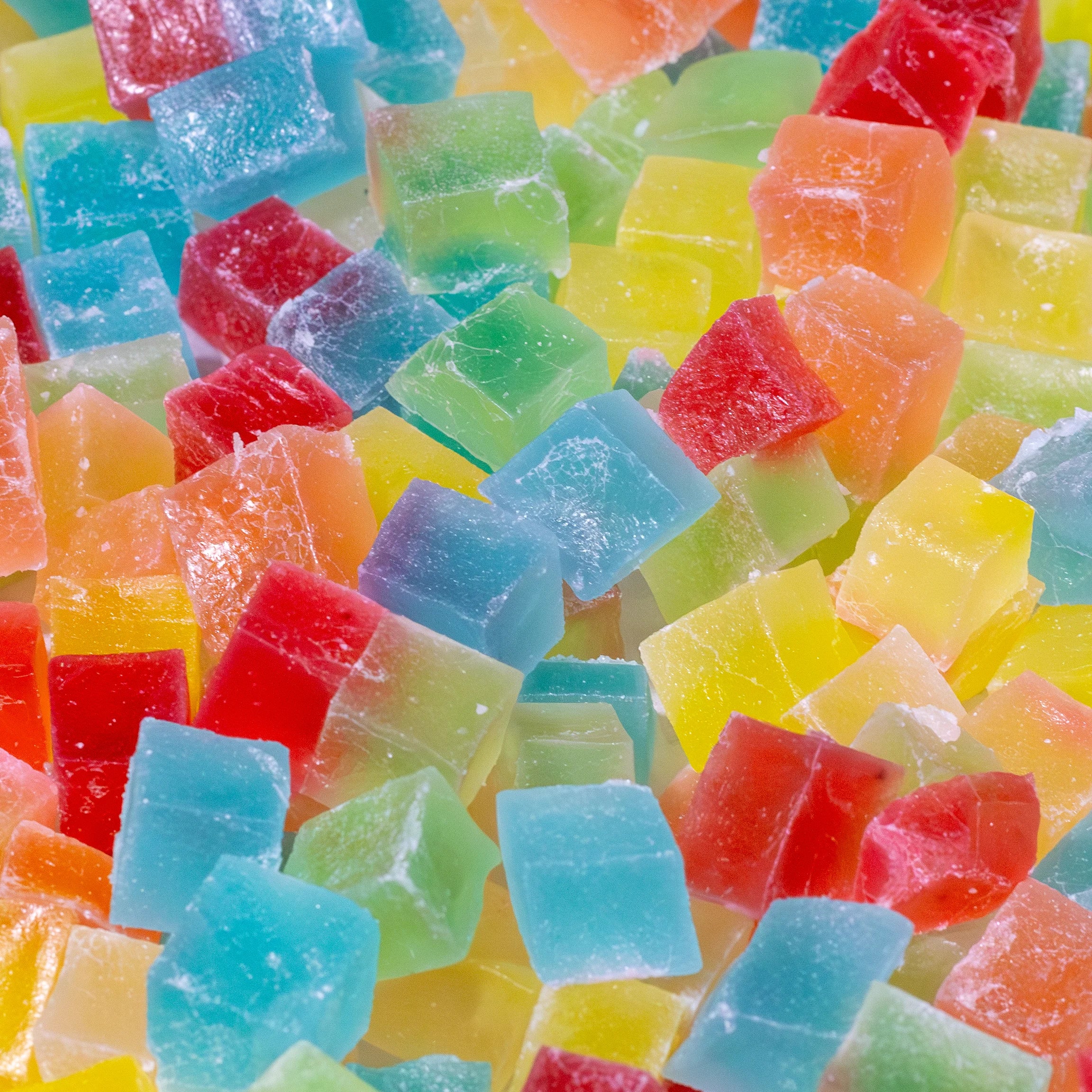 Close-up of colorful gumdrops
