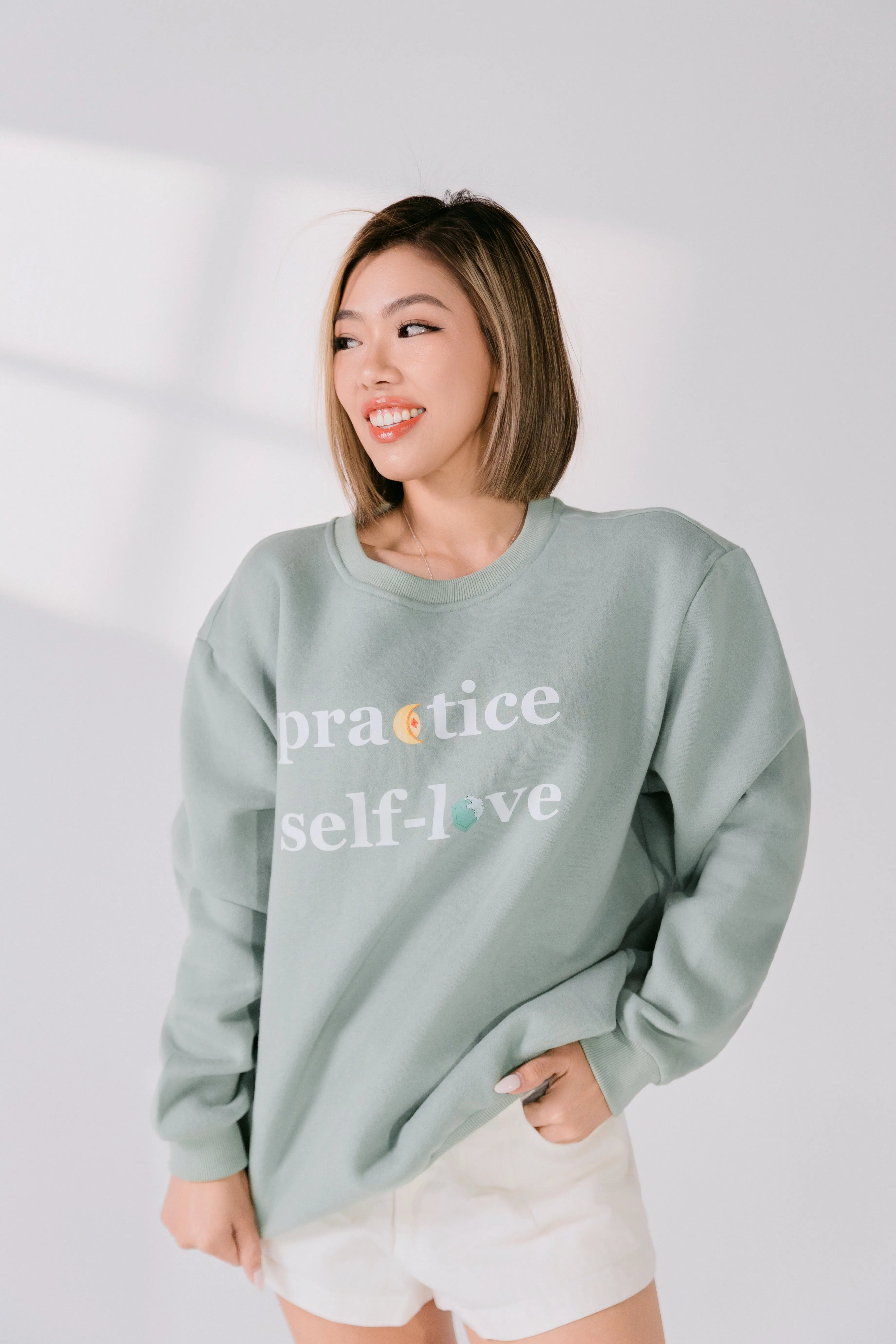 Practice Self Love (You're enough. You're capable) Crewneck