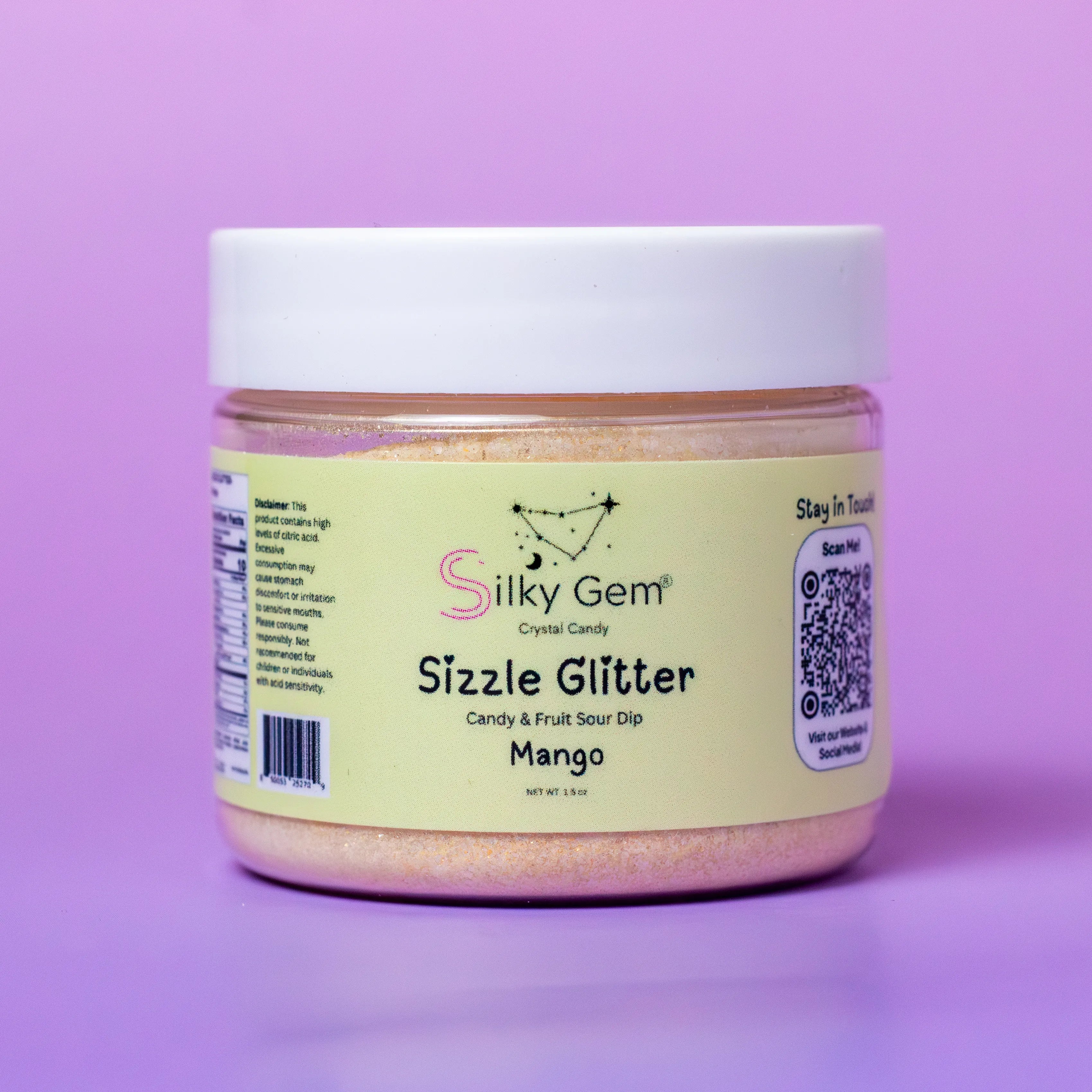 Silky Gem® Sizzle Glitter Sour Dip Mango