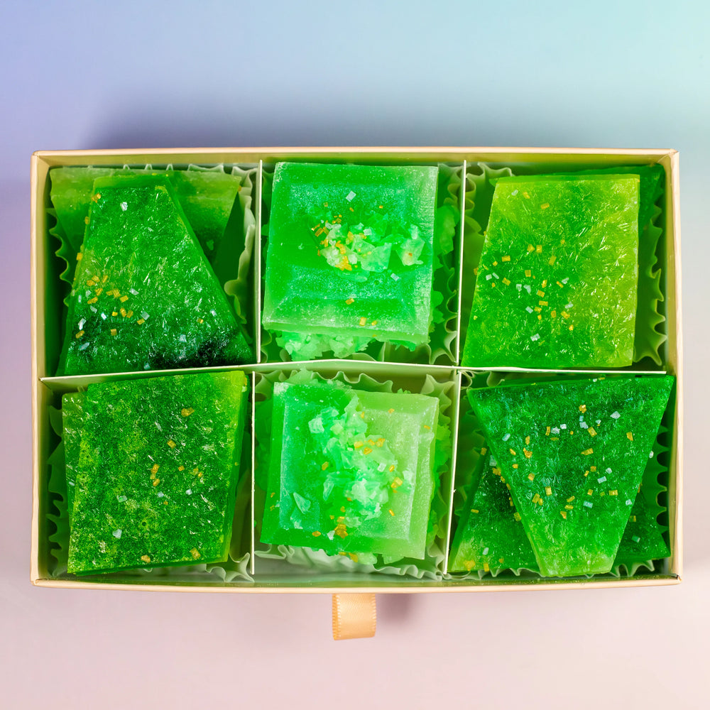 Silky Gem Green Apple + Pear Apatite crystal candy product image