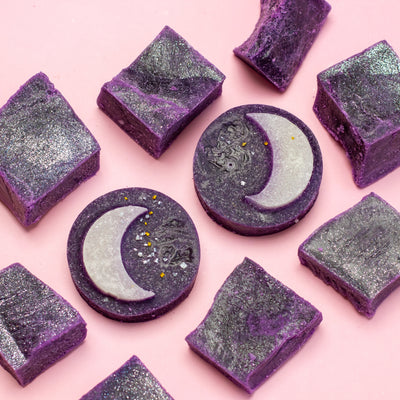 Ube Coconut Purple Sapphire crystal candy signature and classic cuts