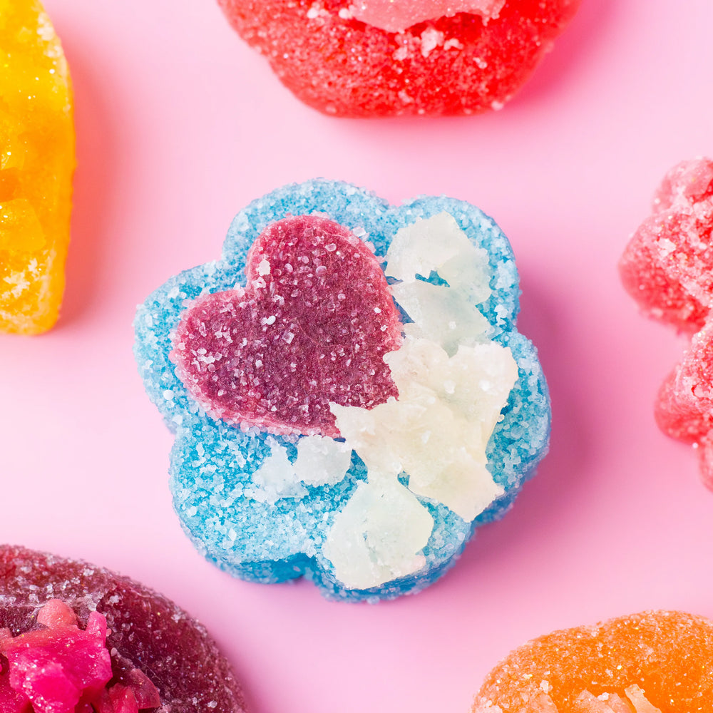 Blue Crystalicious 2.0 Sour crystal candy coated in sour sugar