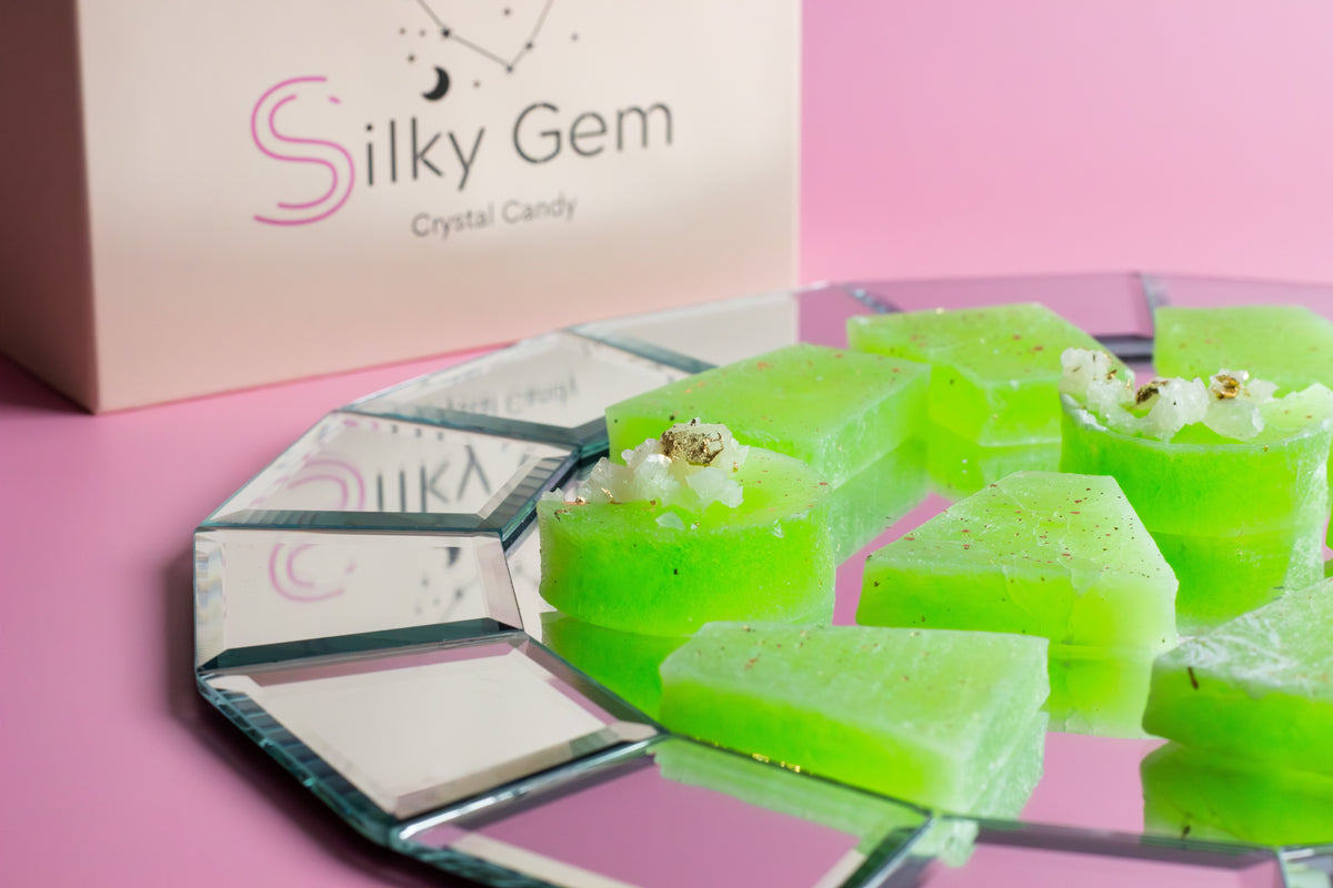 Honeydew Peridot Silky Gem Crystal Candy