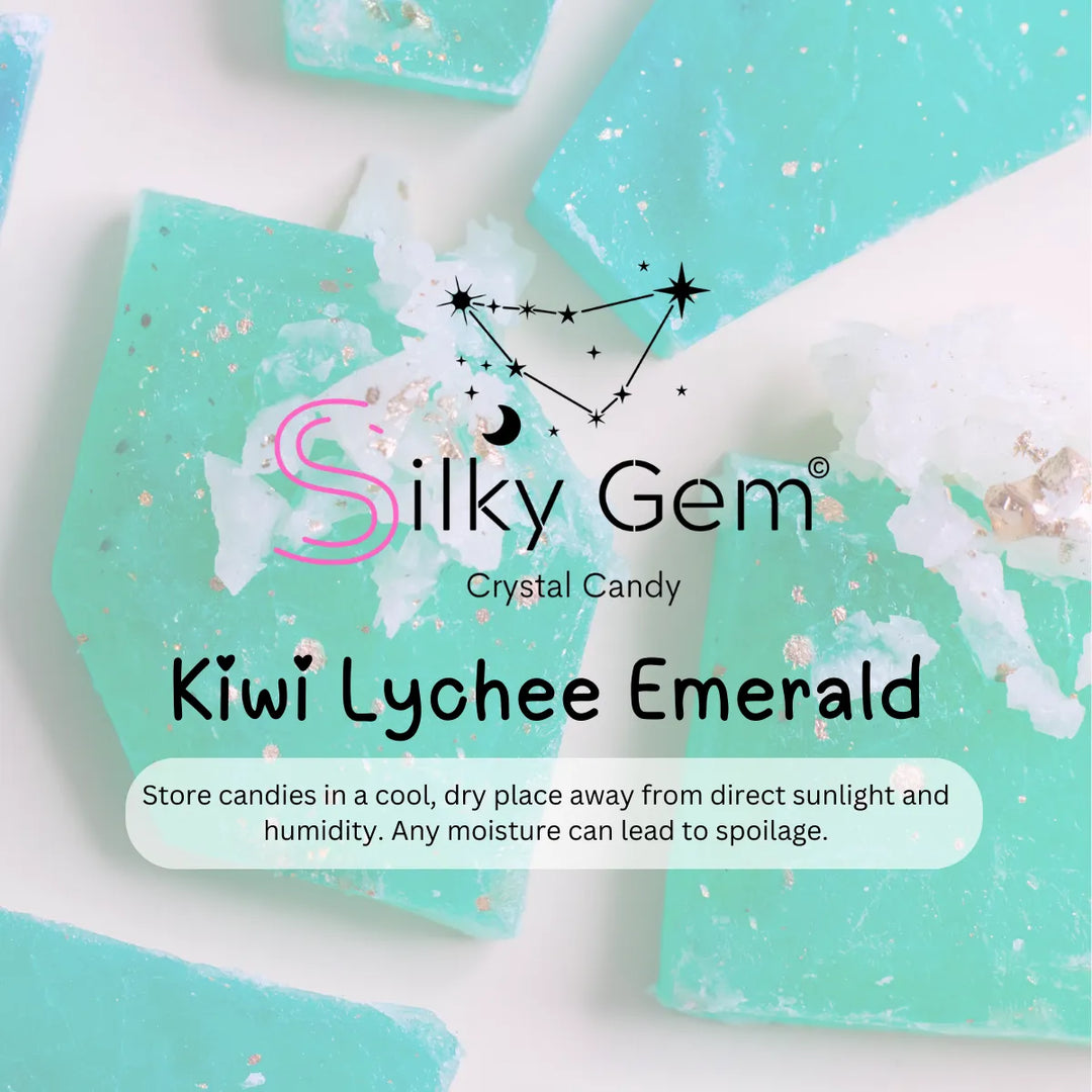 Kiwi & Lychee Crystal Candy | Emerald Kohakutou | Silky Gem