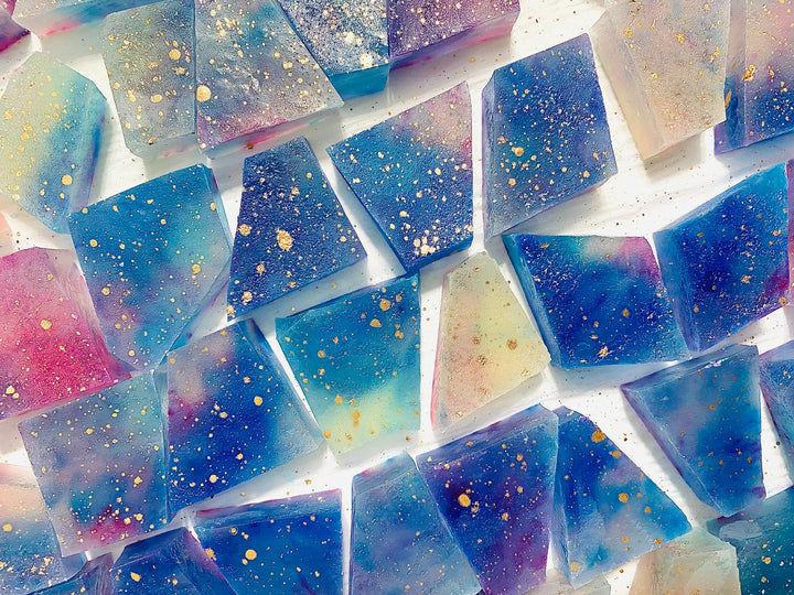 Lychee Aurora Crystal Candy | Handmade Kohakutou | Silky Gem